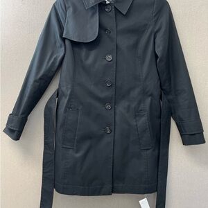 (EUC) Brooks Brothers Women’s Belted Black Trench Coat